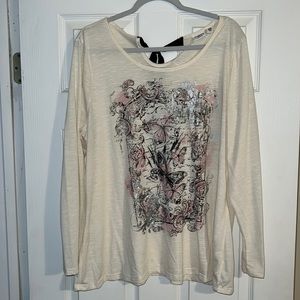 Gently loved crème shirt 18/20w by Cato.